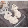 Damen Sandalen für Outdoor-Bekleidung im Sommer, Allround-Sohle, Rutschfest, Dicksohlige Plateau-Sport-Strandschuhe