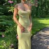 Spring/Summer Fashion Women's Clothing New Sexy Slim Fit Spaghetti Strap Printed Backless Dress