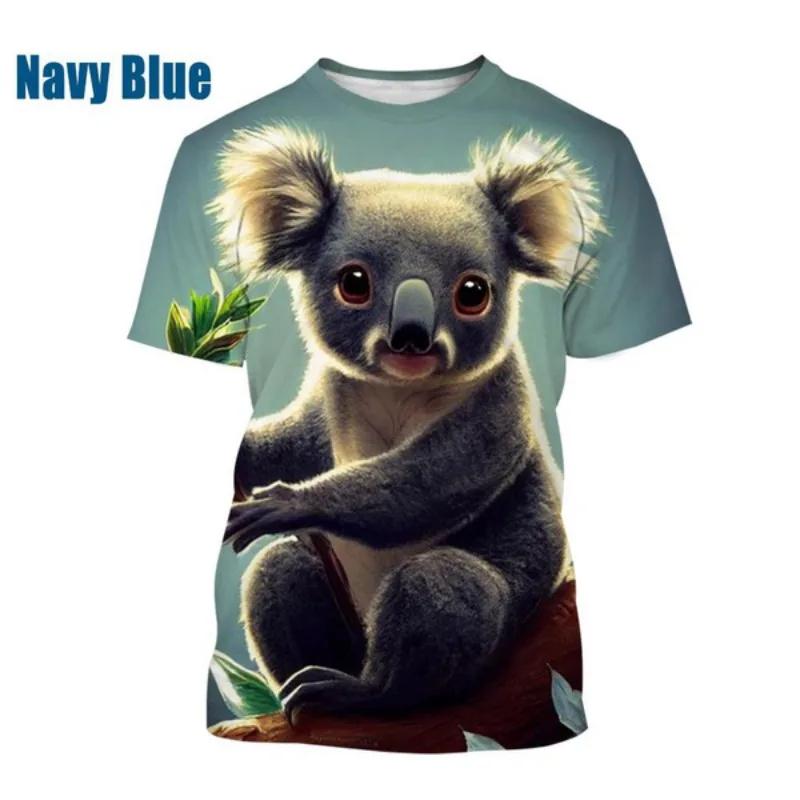 Koala Bear 3D Graphic T Shirts Men's Clothing Tees TopCute Animal Unisex Street Casual Harajuku T-shirt