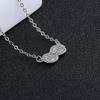 Korean Version of Fashion Temperament Rotating Peanut Bean Necklace Women's Niche Design Chain Versatile Jewelry