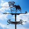 Weather Vane Ornament: Outdoor Wrought Iron Spray-Painted Roof Decoration Metal Craft