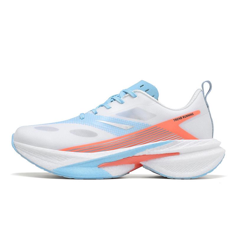 

Couple running shoes 2025 summer new light tough breathable mesh shoes soft sole shock resistant professional racing sports shoes 36 лазурь