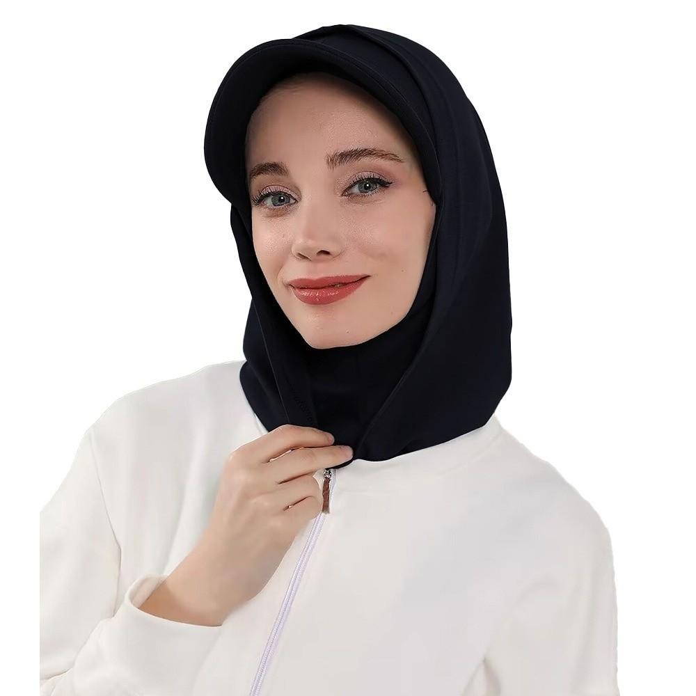 Sun Protection Headscarf Hat Wide Brim Hijab Baseball Cap Sun Hat with Hood Motorcycle Sports