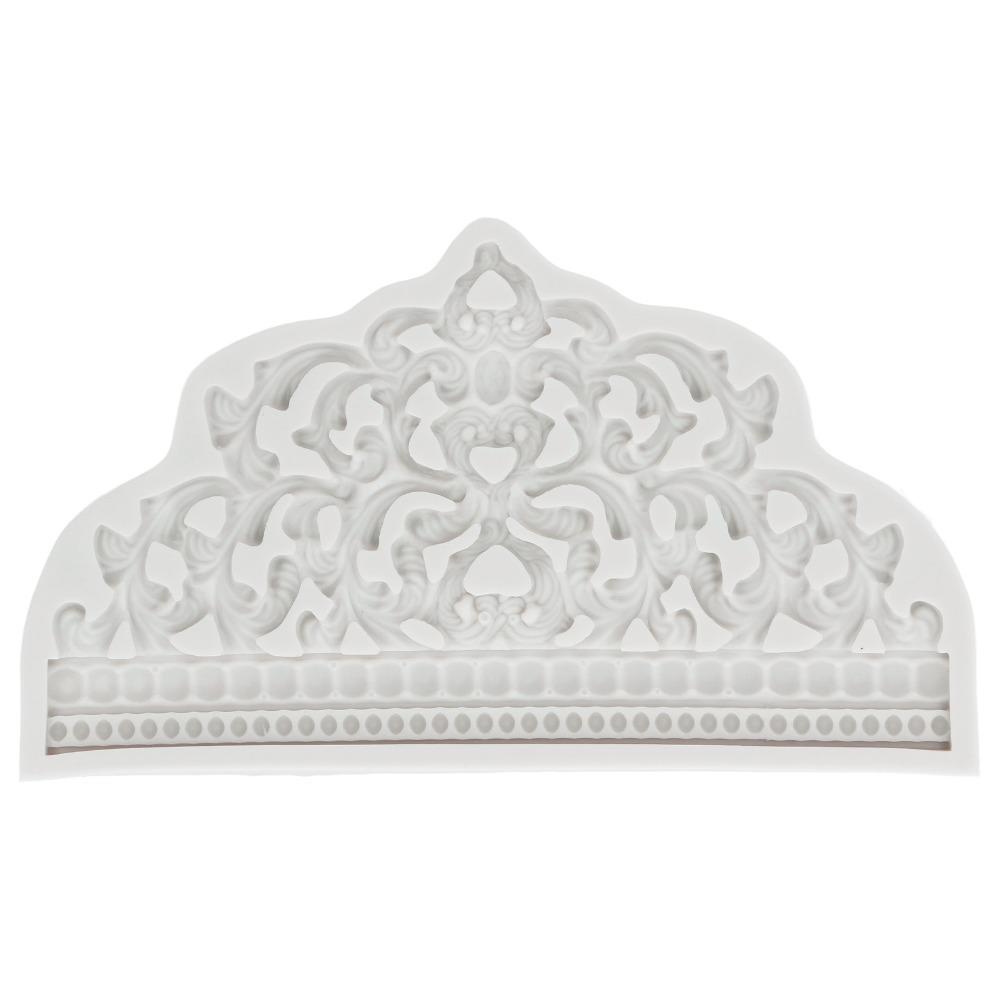 Food Grade Silicone Fondant Mold 3D Relief Pattern Chocolate Mold Crown Silicone Mold  Craft Making