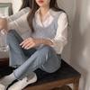2024 Autumn Japanese Cable Knit Vest & Sleeveless Shirt Set - Slimming, Layered Ins Style