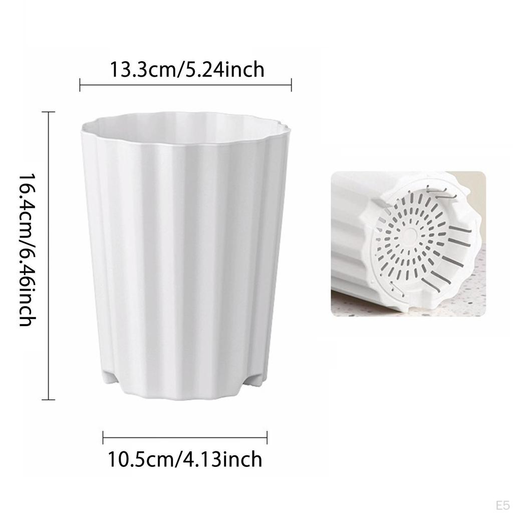 5 Pieces Plant Pots 1.4 L Practical Home Decoration Containers Flower for Backyard Office