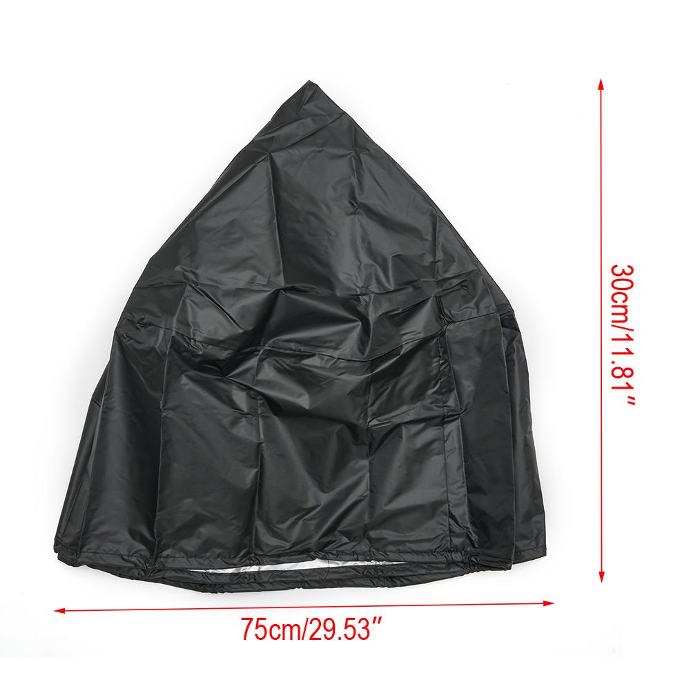 BBQ Grill Barbeque Cover Anti-Dust Waterproof Heavy Duty BBQ Cover Outdoor Rain Protective Round Barbecue Cover