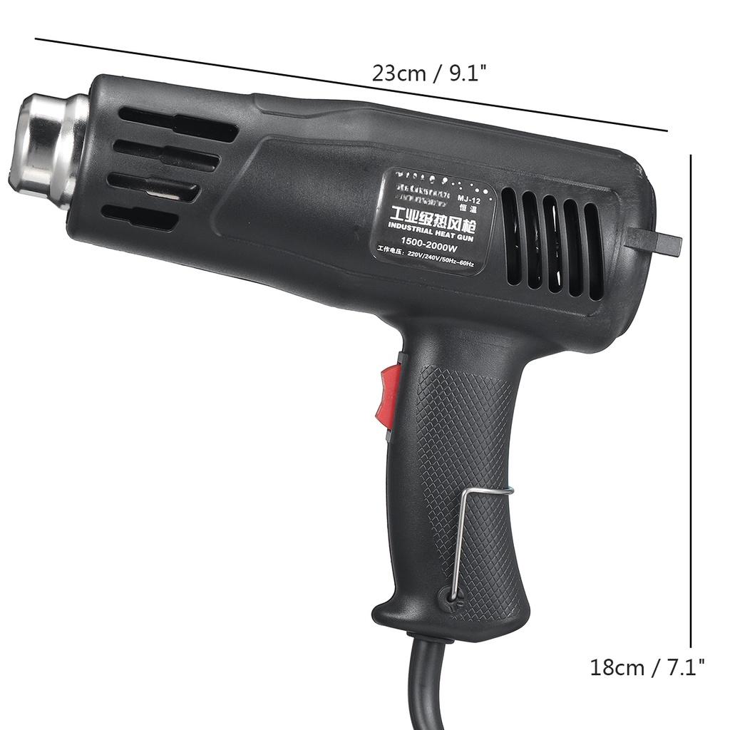 2000W Electric Hair Dryer with LCD Screen for Soldering