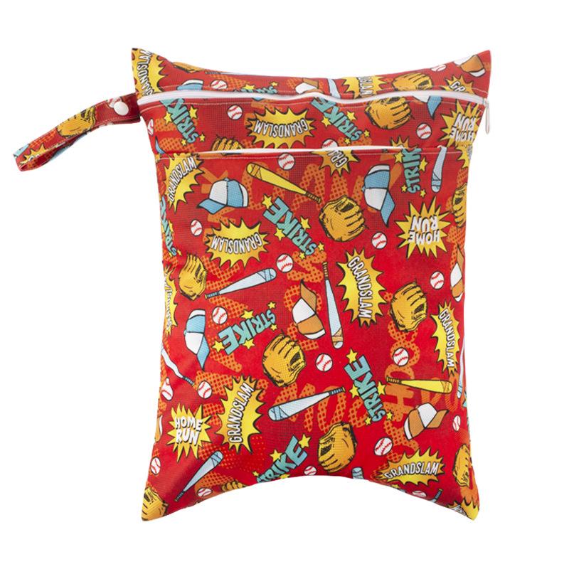 Washable Wet/Dry Separation Diaper Bag for Baby Clothes & Underwear