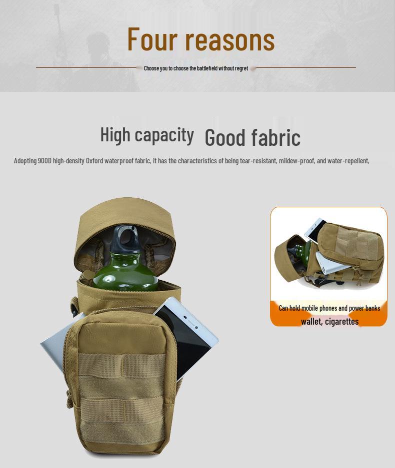 Tactical Molle System Outdoor Water Bottle Waist Bag