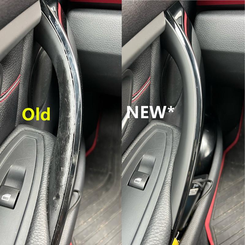 2 Colors 4PCS Interior Door Handle ABS Trim Protective Cover For BMW 3 4 Series M3 M4 F30 F80 F31 F32 F33 F34 F36 F82 2012-2018