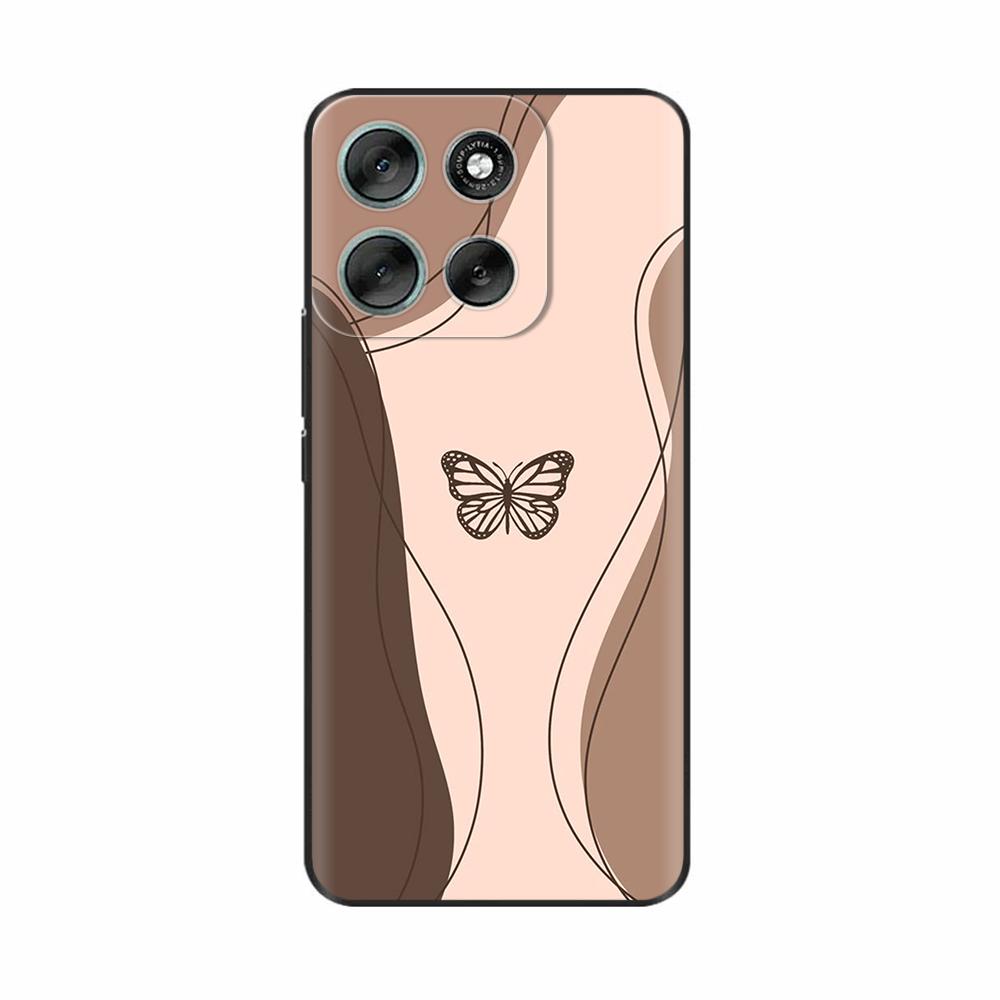 For Motorola Moto G56 5G Case Cute Print Cover Soft Black Silicone Bumper Phone Cases For Moto G86 MotoG86 G 56 Back Cover Funda