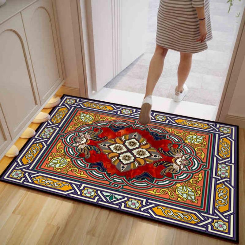 European Style Carpet Floor Mat Wear Resistant Bedroom Entrance French Floor Mat