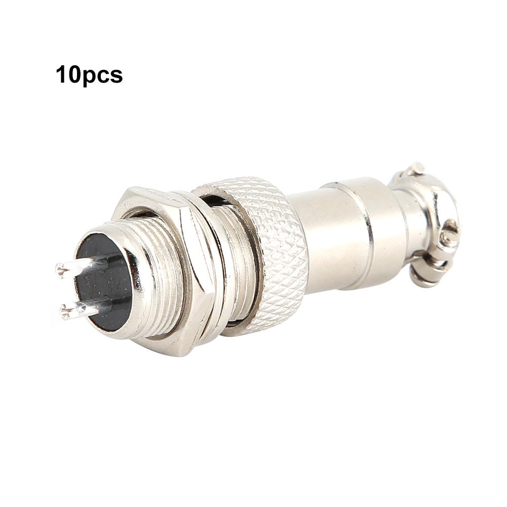 10pcs Aviation Socket Plug GX12 2 Core Connector Signal Transmission
