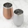 Maebata Thermo Round Tumbler, Pair, Vacuum Insulated, Double-Walled, Stainless Steel, Luxe Bronze & Silver, 350ml, Gift Set, 51431