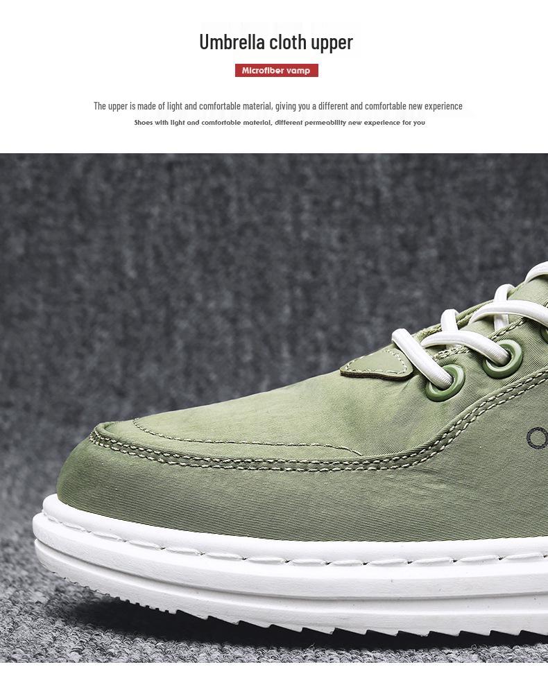 2025 Men's Ice Silk Canvas Shoes: Versatile, Soft Sole, Casual, Breathable, Trendy Korean-Style Sneakers