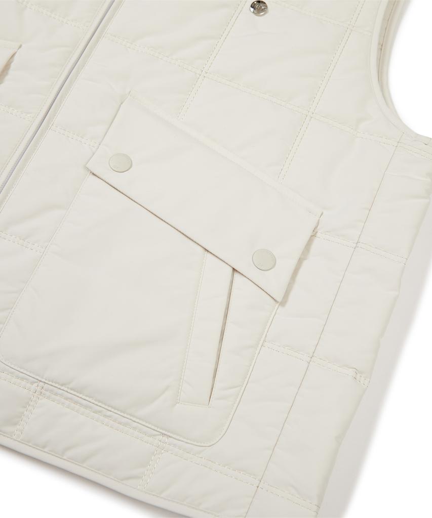 Iey Cross Quilting Vest Ivory