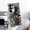 A-Alien Vs P-Predator Plating Phone Case For Samsung Galaxy S24 S25 FE S26 Edge S23 Ultra S22 S21 Plus S20 Anti-Fall Airabag Cov