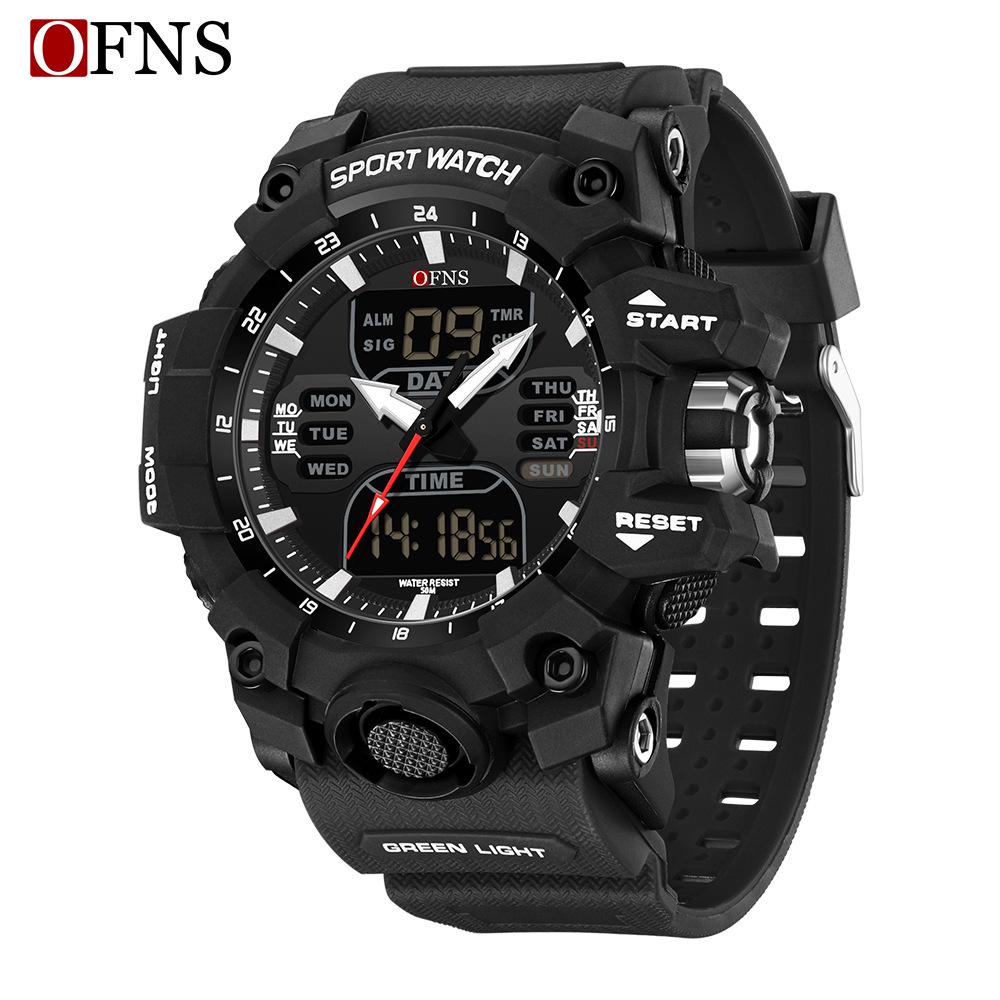 Orologio da Uomo Sanda Moda Giovani Luminoso Impermeabile Antiurto con Allarme