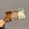 Letter Ins Geometric Hairgrip Korean Shark Clip Puppy Dog Women Hair Clip Acetate Dog Hair Claw