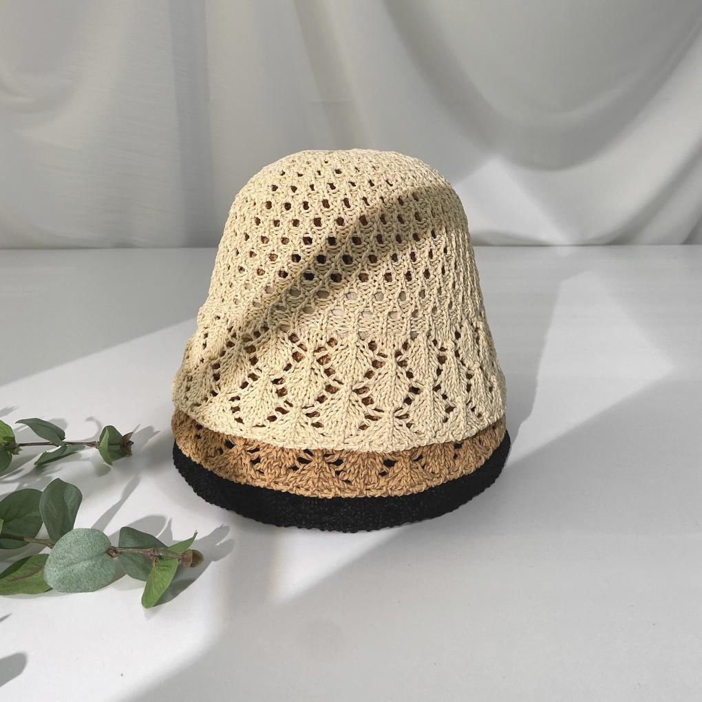 Women's Round Knit Bucket Hat