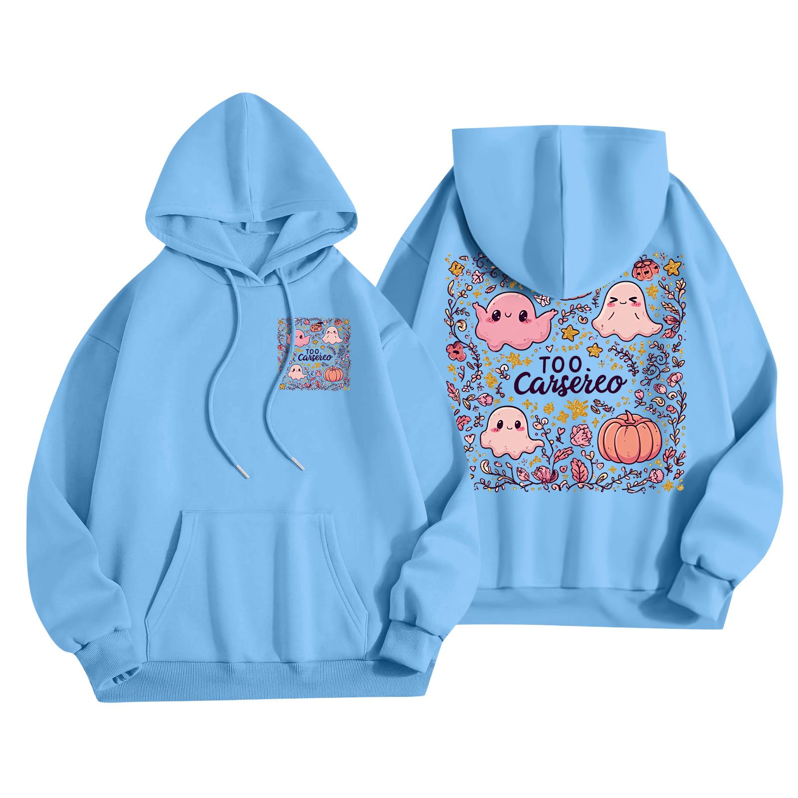 

Детская повседневная модная толстовка с капюшоном и длинными рукавами с принтом на Хэллоуин 110