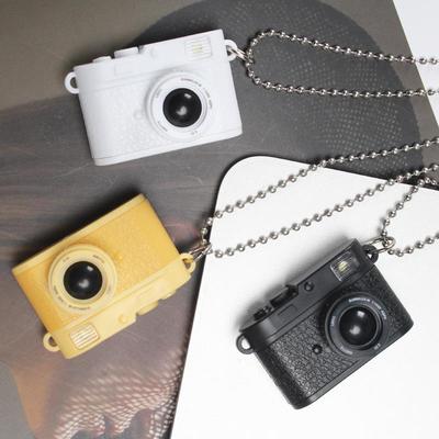 Retro Leuchtende Soundkamera Anhänger Halskette und DIY Handyhüllen Zubehör