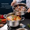 HUIHUADU 304 Stainless Steel Induction & Gas Soup Pot