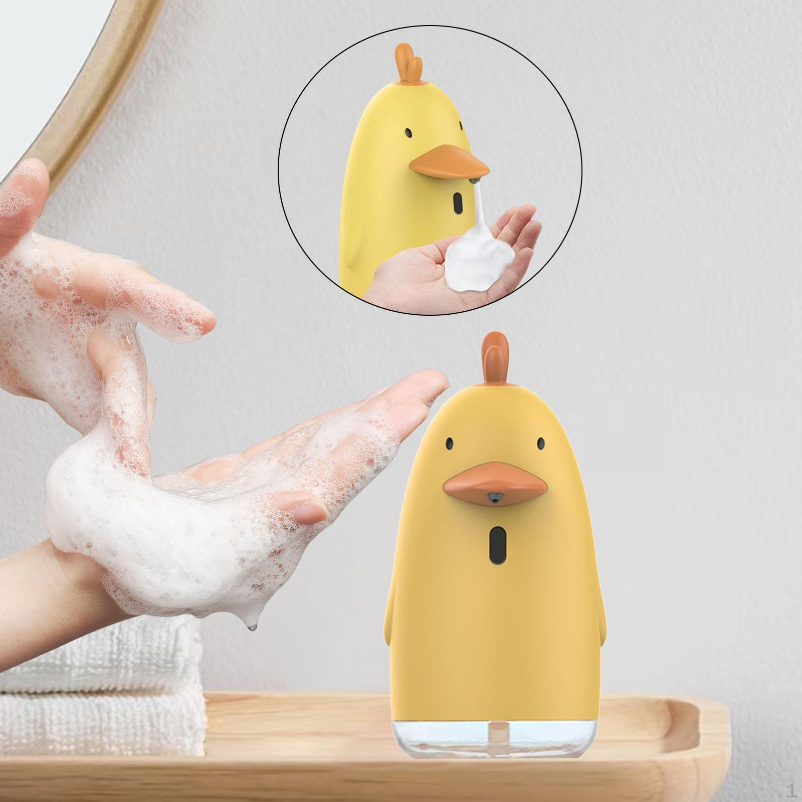 

Automatic Foam Soap Dispenser 2 Adjustable 350ml Auto Induction Touchless Cute Portable Children Fun