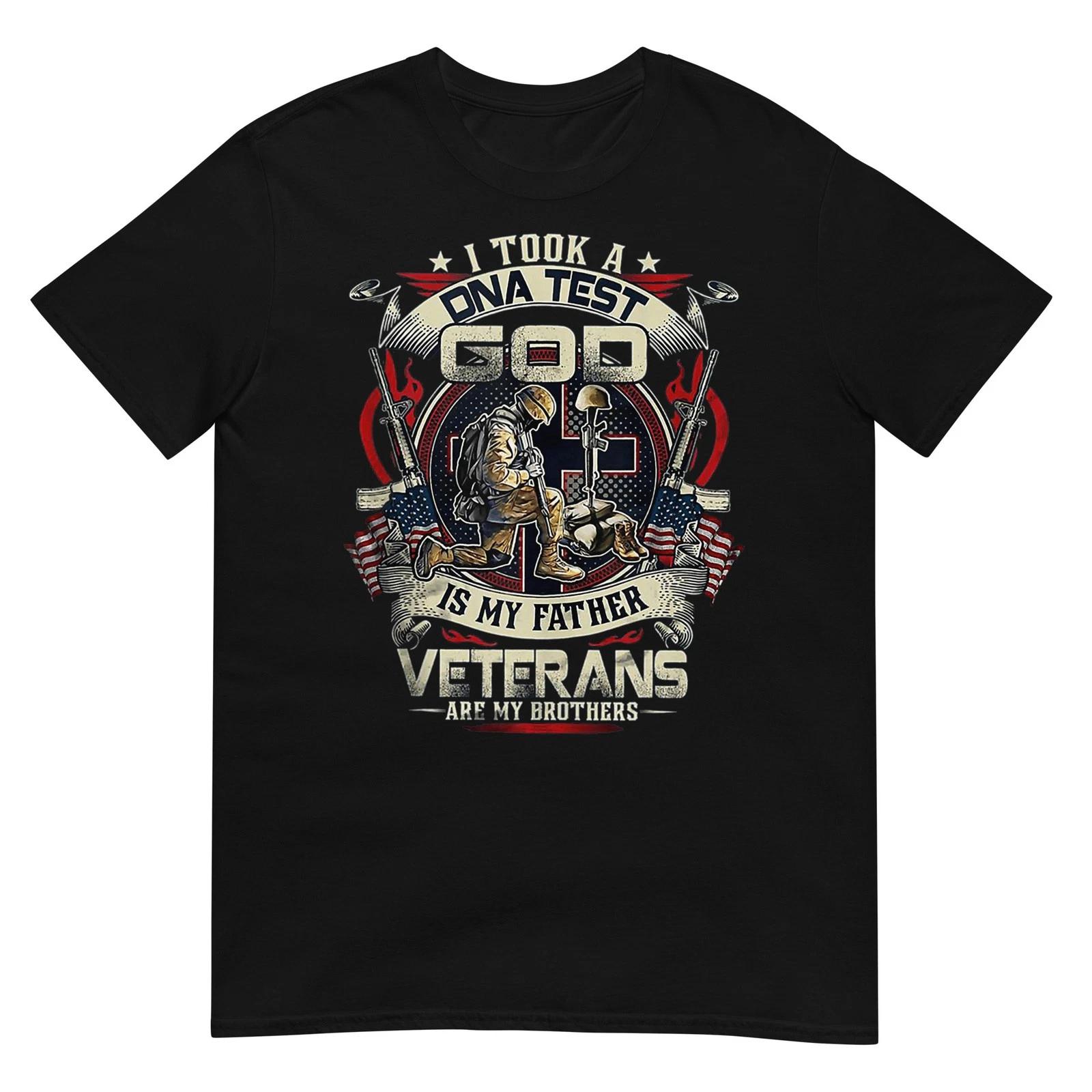 I Took A DNA Test God Is My Father Veterans Brothers T-Shirt S
