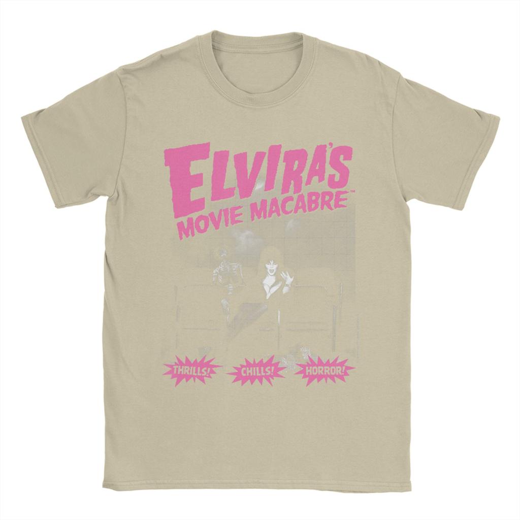 Unisexs Elvira Mistress of The Dark T Shirt Cotton Clothing Humor Short Sleeve O Neck Tees Unique TShirts
