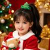 Versatile Hair Accessories for Daily Wear Flannel Christmas Tie Girls, Soft Scrunches with Reindeer/Christmas Tree/Gift/ Santa Scrunchies Party Claus
