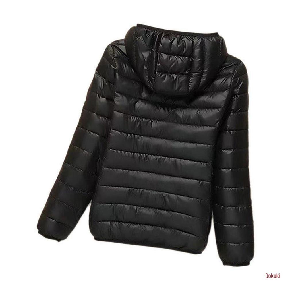 Damska Krótka Lekka Kurtka Pikowana, Styl Koreański, Slim-Fit, Ciepły Płaszcz z Bawełny Puchowej na Zimę 2023