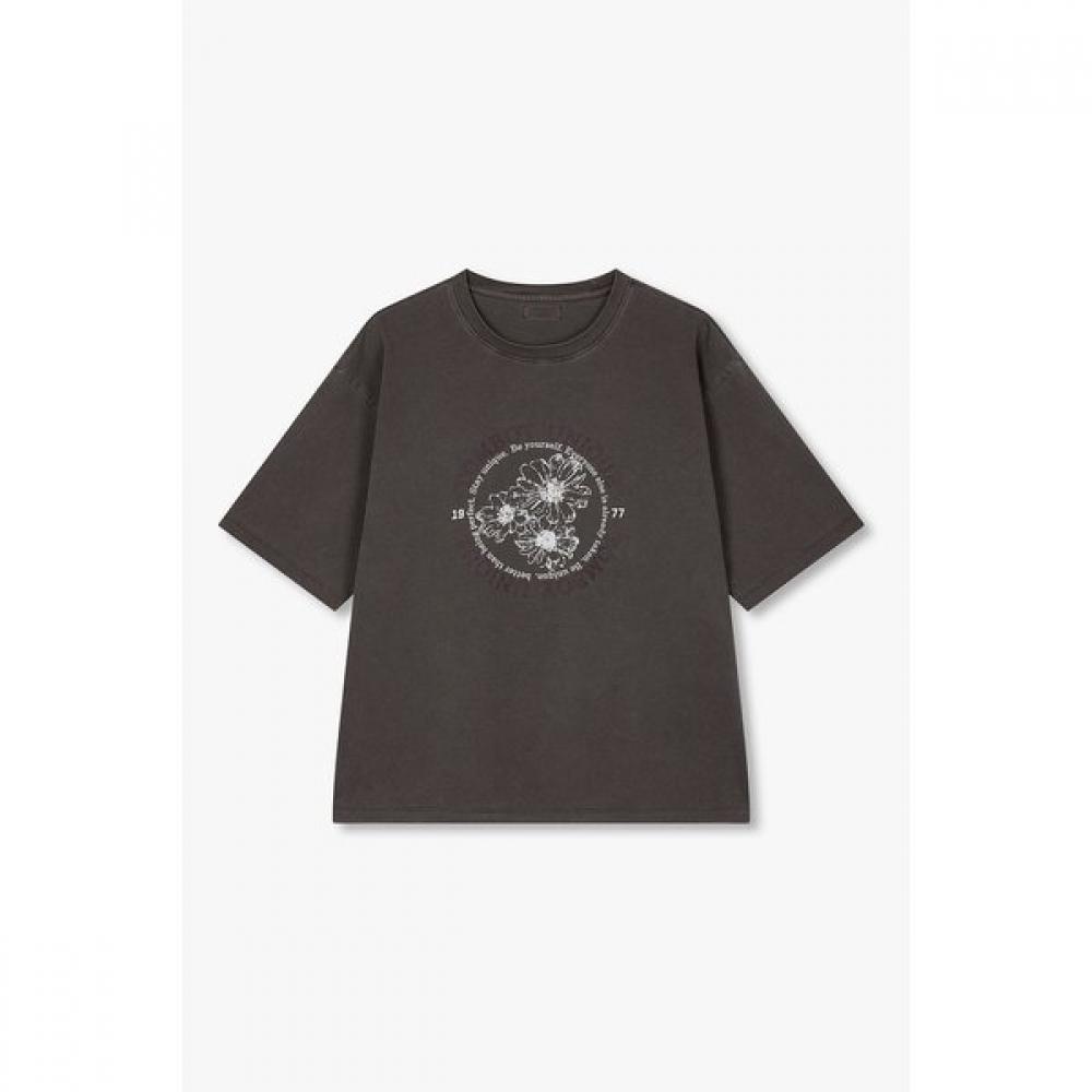 STUDIO TOMBOY Flower ShorT Sleeve T shirT garmenT Dyeing  9176322973 