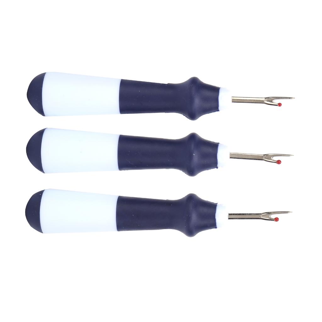 3Pcs Seam Ripper Durable Stainless Ergonomic Handy Handles Thread Remover Sewing Crafting Embroidery