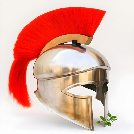 Wearable Ancient Greek Corinthian Helmet: 18 Gauge Steel, Cosplay LARP