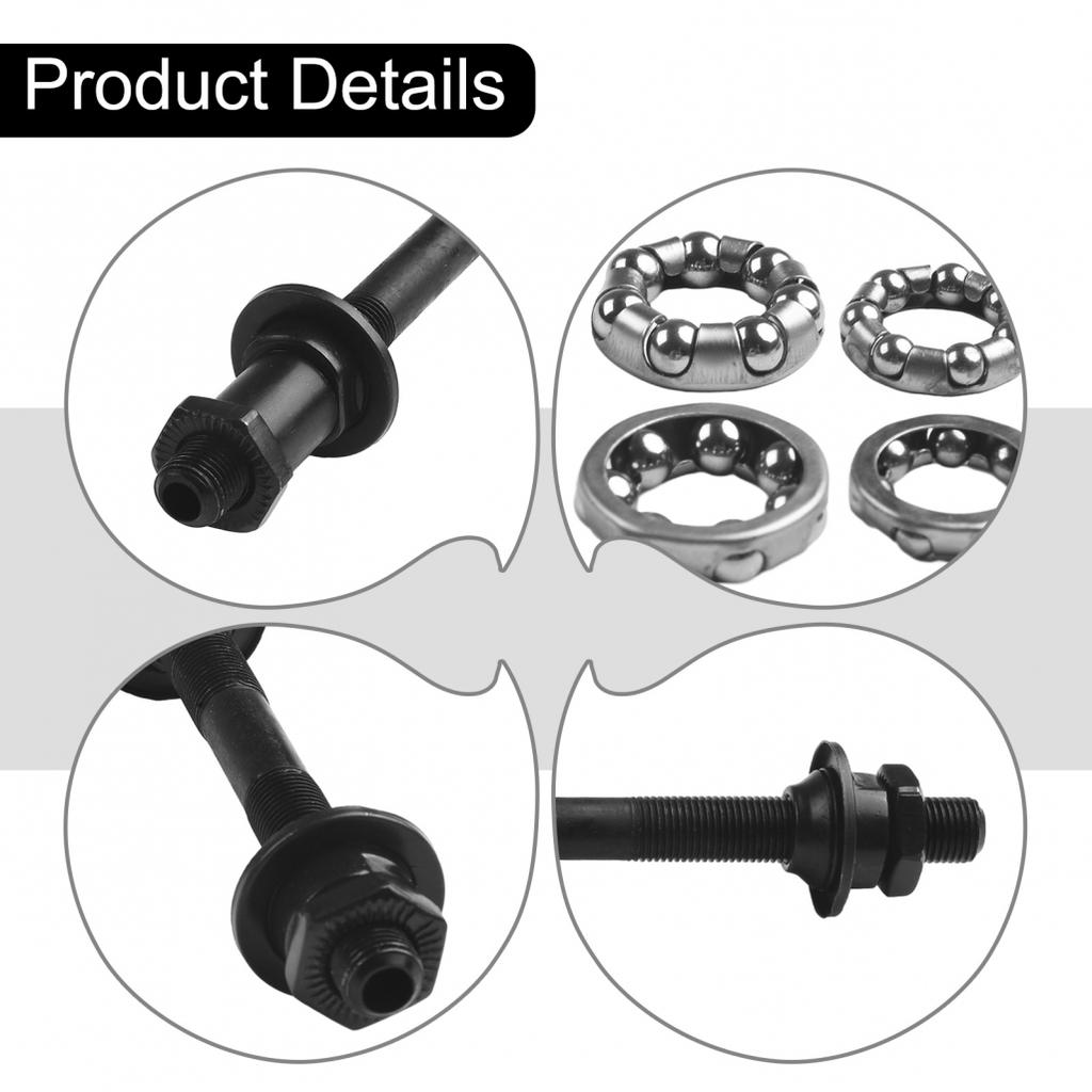 108mm 145mm Bike Axles Set Accessories Bicycle Black