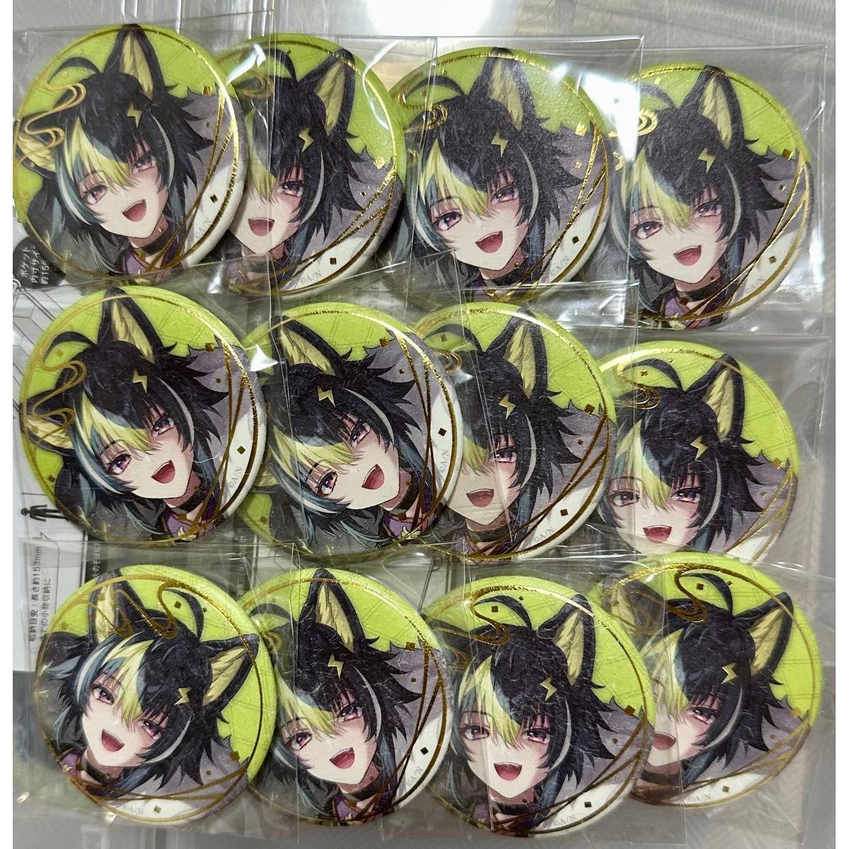 Used [Considering price reduction] Can Badge Inami Rai Nijisanji Yokai Banka