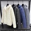 2025 Men's Hooded Winter Cotton Jacket - Solid Color, Warm, Casual, High Quality