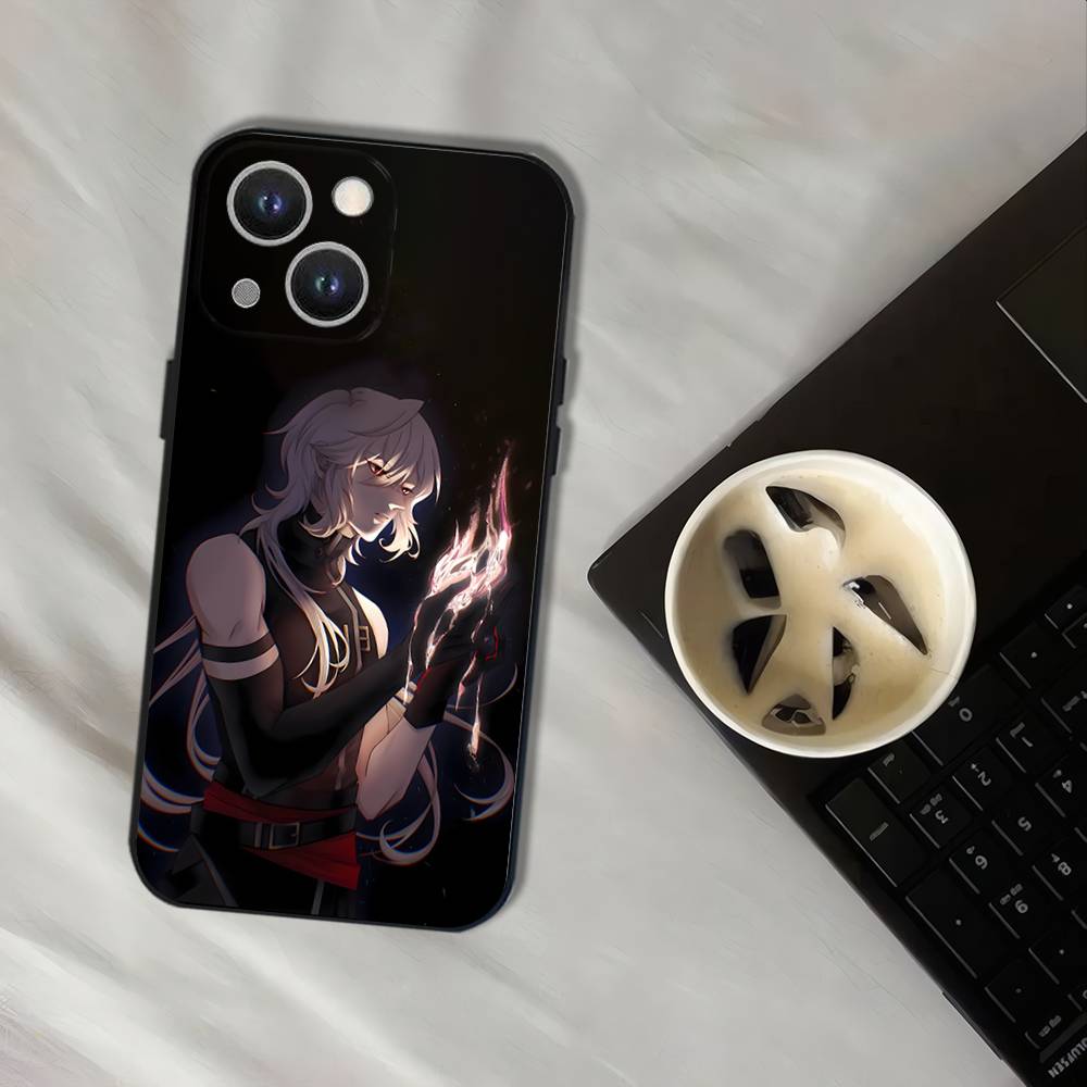 Game D-Date With Death M-Mangas Black Soft Cover Phone Case For iPhone 17,16,15,14,13,12,11,Pro,XS,Max,XR,Plus,E,SE4,Mini