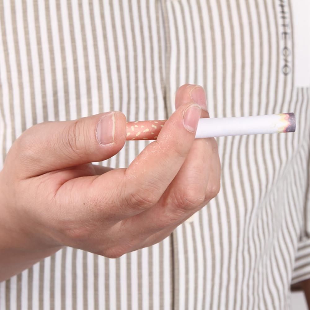 2 Pcs Funny Fake Smoking Cigarettes Lint End Practical Jokes Trick Prank Toy Joke Prank Fags Lit End Realistic Props Halloween