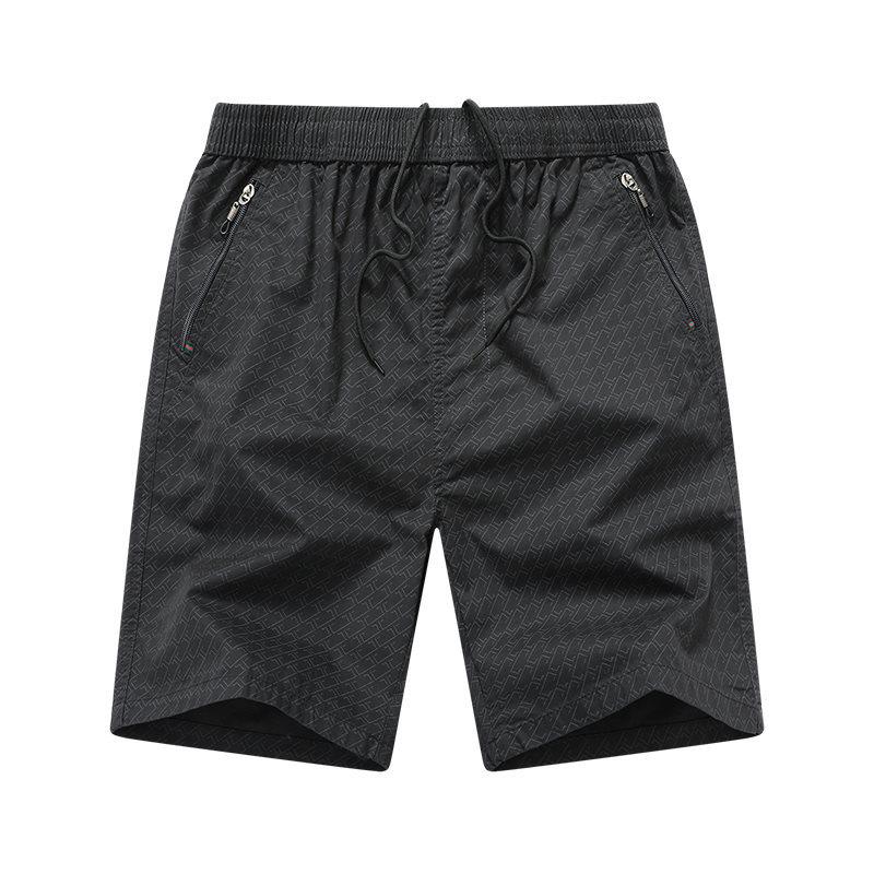 Summer Casual Men s Korean Style Printed Shorts with Zipper Pockets – Trendy Youth Fashion 5XL