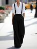 Europäische & Amerikanische Damen-Overalls mit Verstellbaren, Abnehmbaren Trägern und Taschen - Lässige Langhosen für den Arbeitsplatz