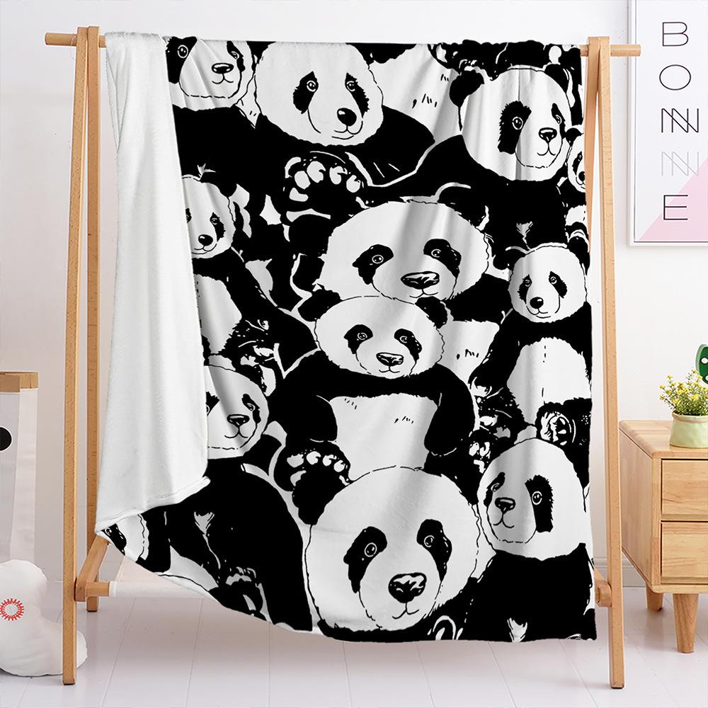 Blanket Cute Panda Blanket Flannel Bedroom Office Blanket Blanket Universal
