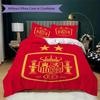 Biancheria da letto con motivo della nazionale di calcio spagnola, Set piumone Copripiumone Federa Regalo di Compleanno per la Casa(1 * copripiumino + 2 * federa, senza nucleo)_lx