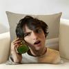 Actor FFinn WWolfhard Cushion Cover Natural Linen Organic Fabric DoubleSided Printing Room Sofa Decor Pillow Case