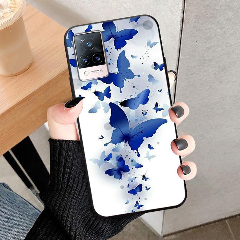 For Vivo V21 5G Case V2050 Silicone Soft Protective TPU Funda Cases for Vivo V21 4G Back Cover Bumper for VivoV21 V 21 5G V21E