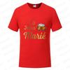 French Evg Team Married Tops Single Farewell Bachelor Party T Shirt Future Groom Man Tshirt Fashion Beer Graphic Wedding Tees