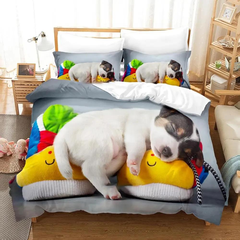 2024 New Anime Jack Joseph Terrier Bedspread Queen King Single Double Full Queen Size Bed Cover For Adults Boys