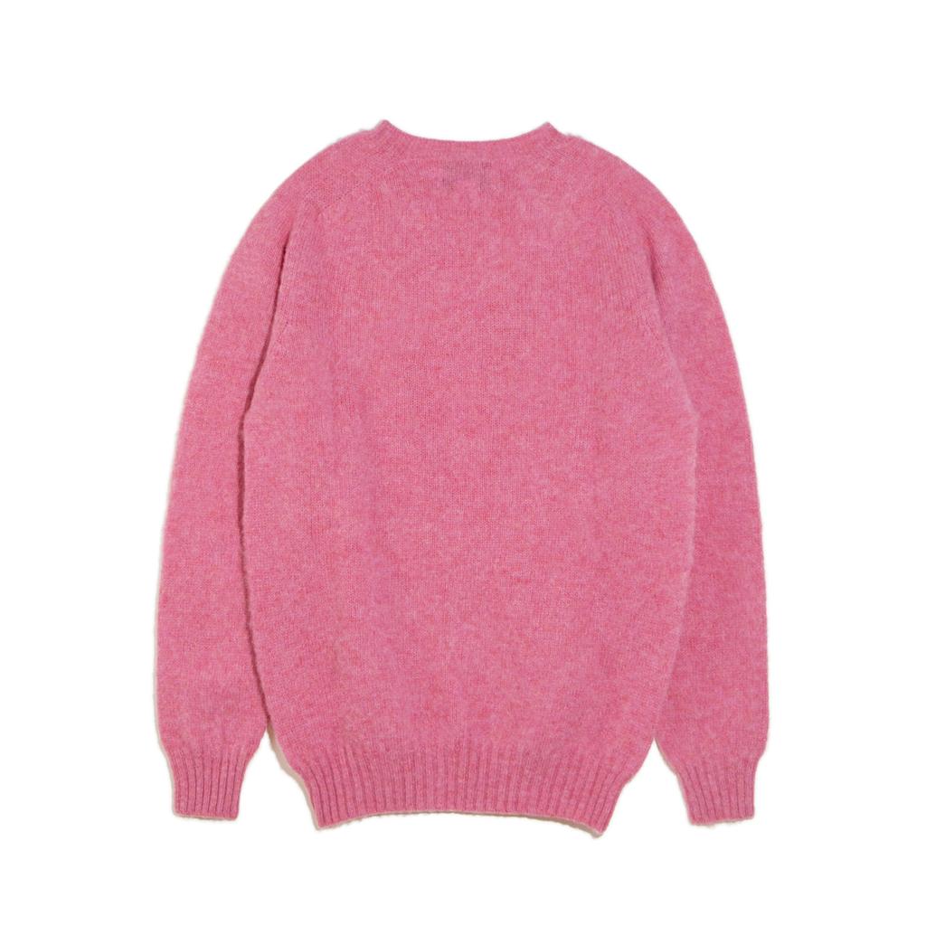 Halliobeuseukoteullaendeu Shaggy Dog Crew Neck Sweater - Blush